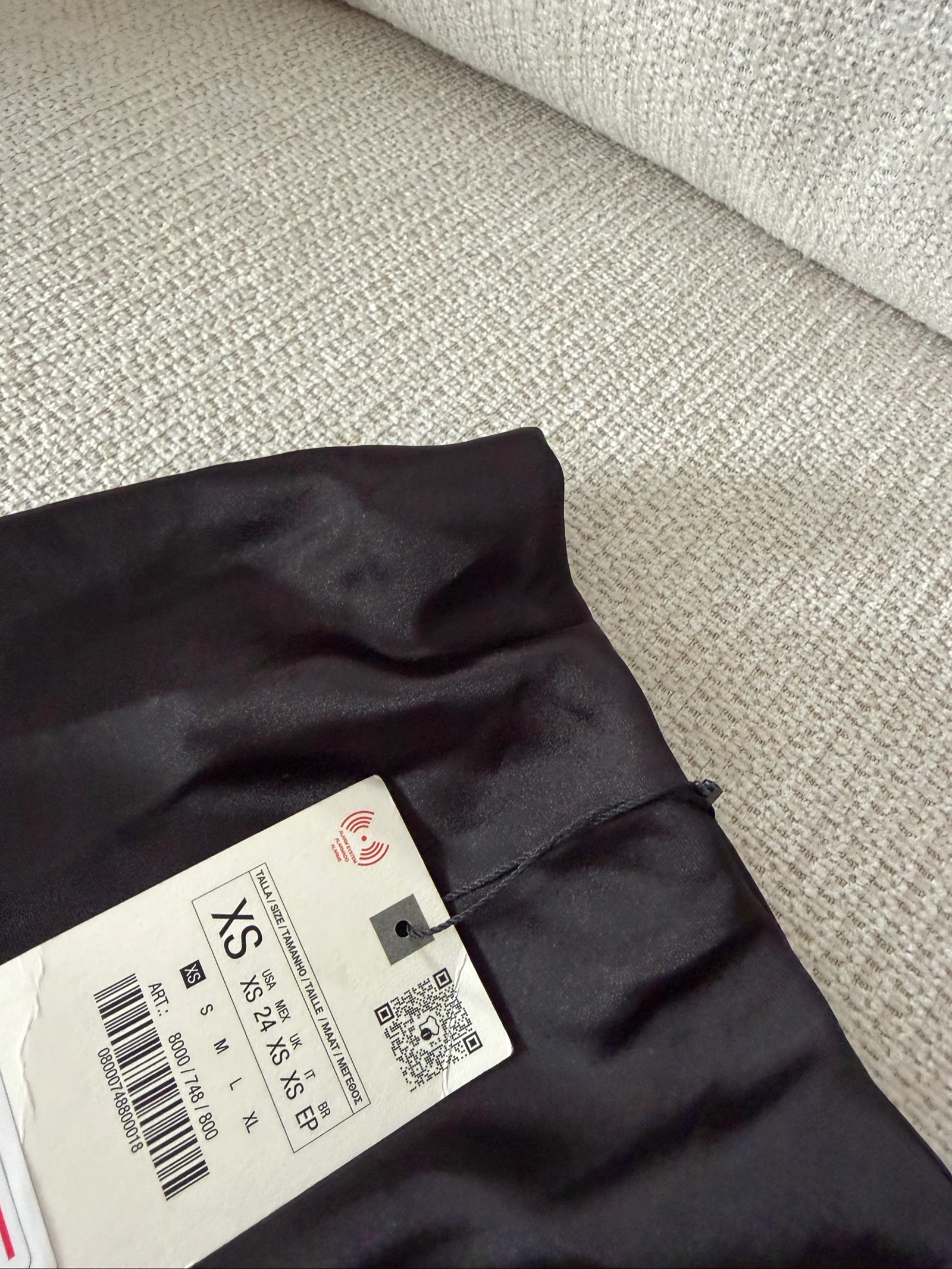 Falda larga negra satinada Zara nueva con etiqueta XS – photo 4